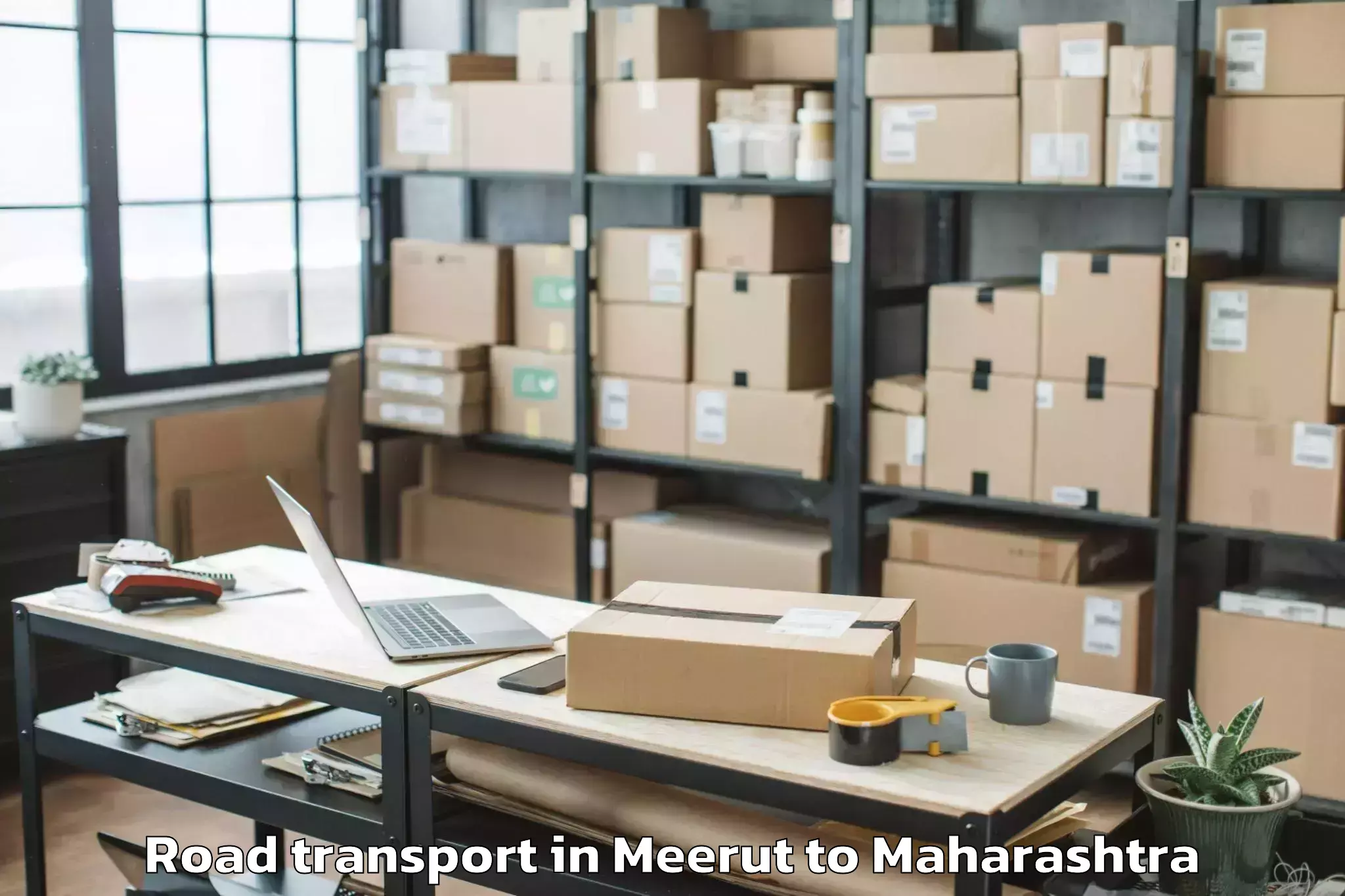 Book Meerut to Waluj Midc Road Transport Online